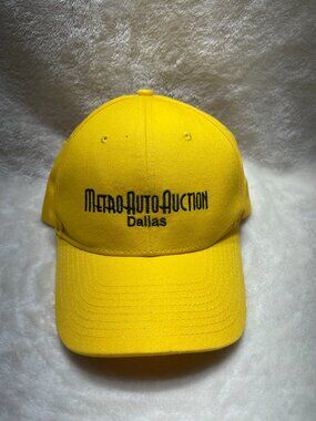 Metro Auto Auction Dallas Hat Yellow Cobra Snapback Automotive Cap